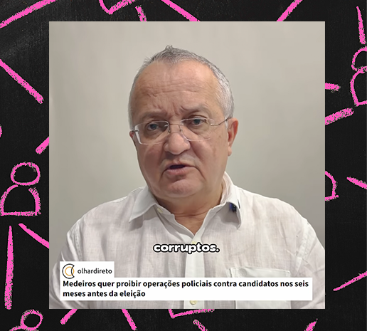 Vídeo de Pedro Taques comentando notícia sobre corrupção.